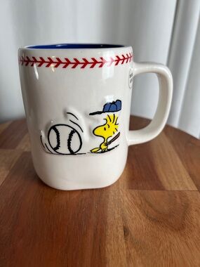 Rae Dunn Peanuts game day mug